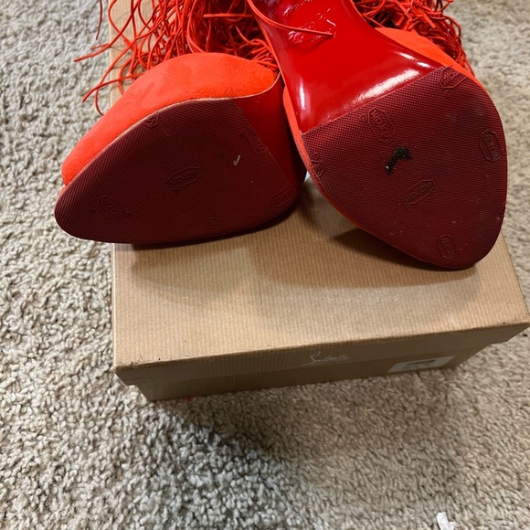 Authentic Christian Louboutin 120 suede sandal - Picture 4 of 4